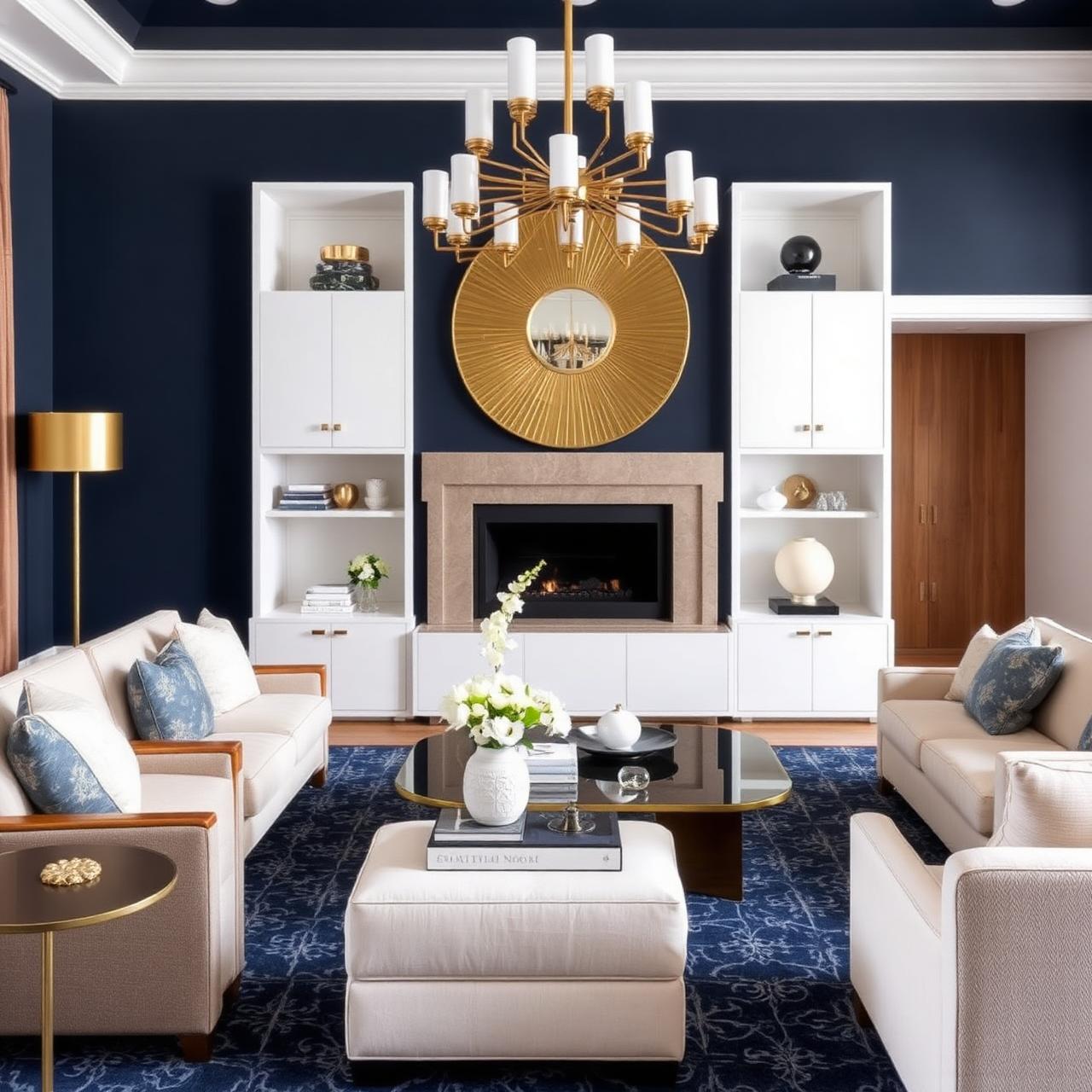 Luxury remodeled living room